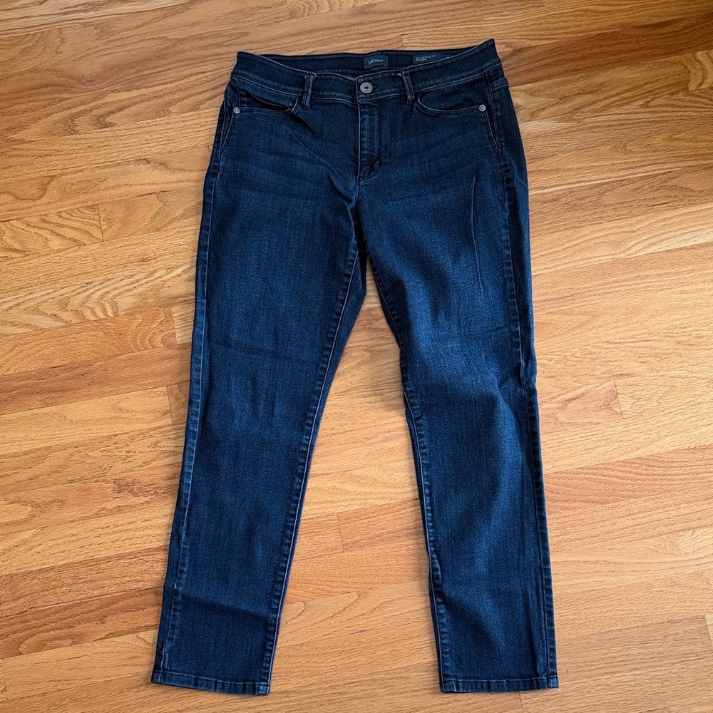 J. Jill Deep Indigo Authentic Fit Slim Ankle Jeans